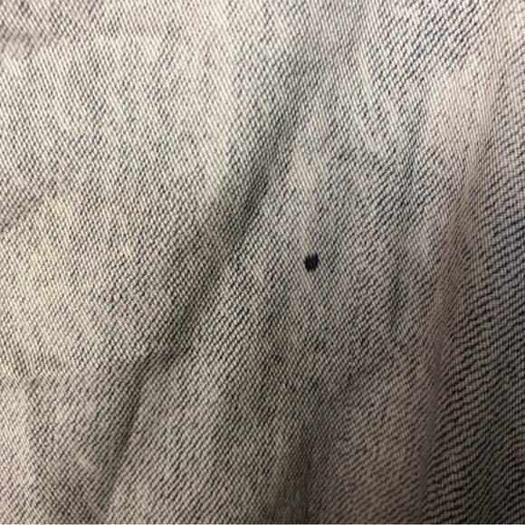 Rag & Bone Charlie liquid crop button down fake denim shirt- size m - Picture 4 of 8